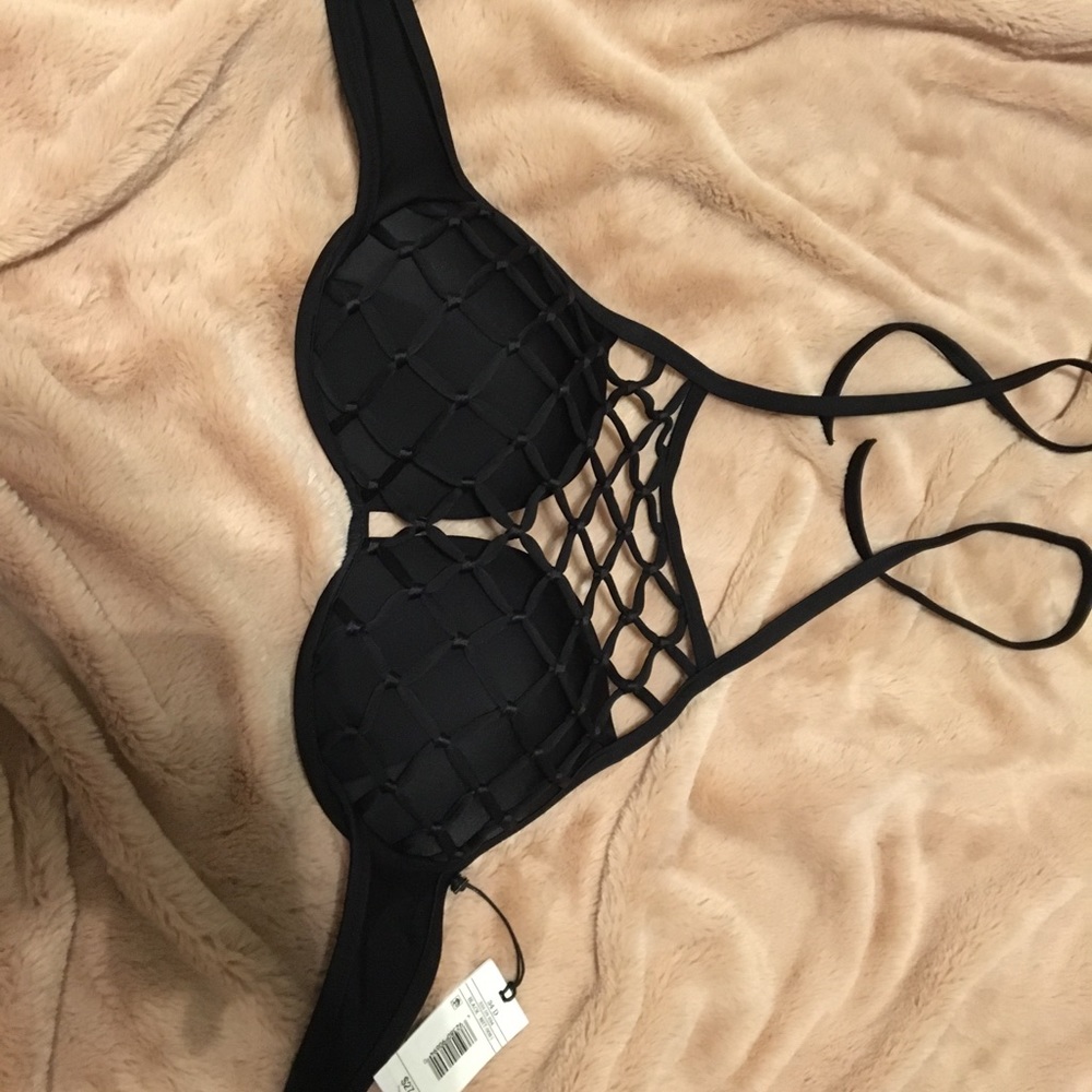black swimsuit top NEVER WORN